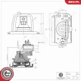 Lagerung, Motor vorne rechts ESEN SKV 75SKV420
