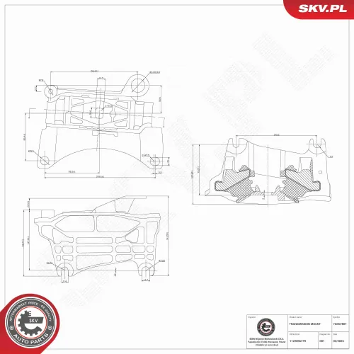 Lagerung, Automatikgetriebe vorne ESEN SKV 75SKV807 Bild Lagerung, Automatikgetriebe vorne ESEN SKV 75SKV807