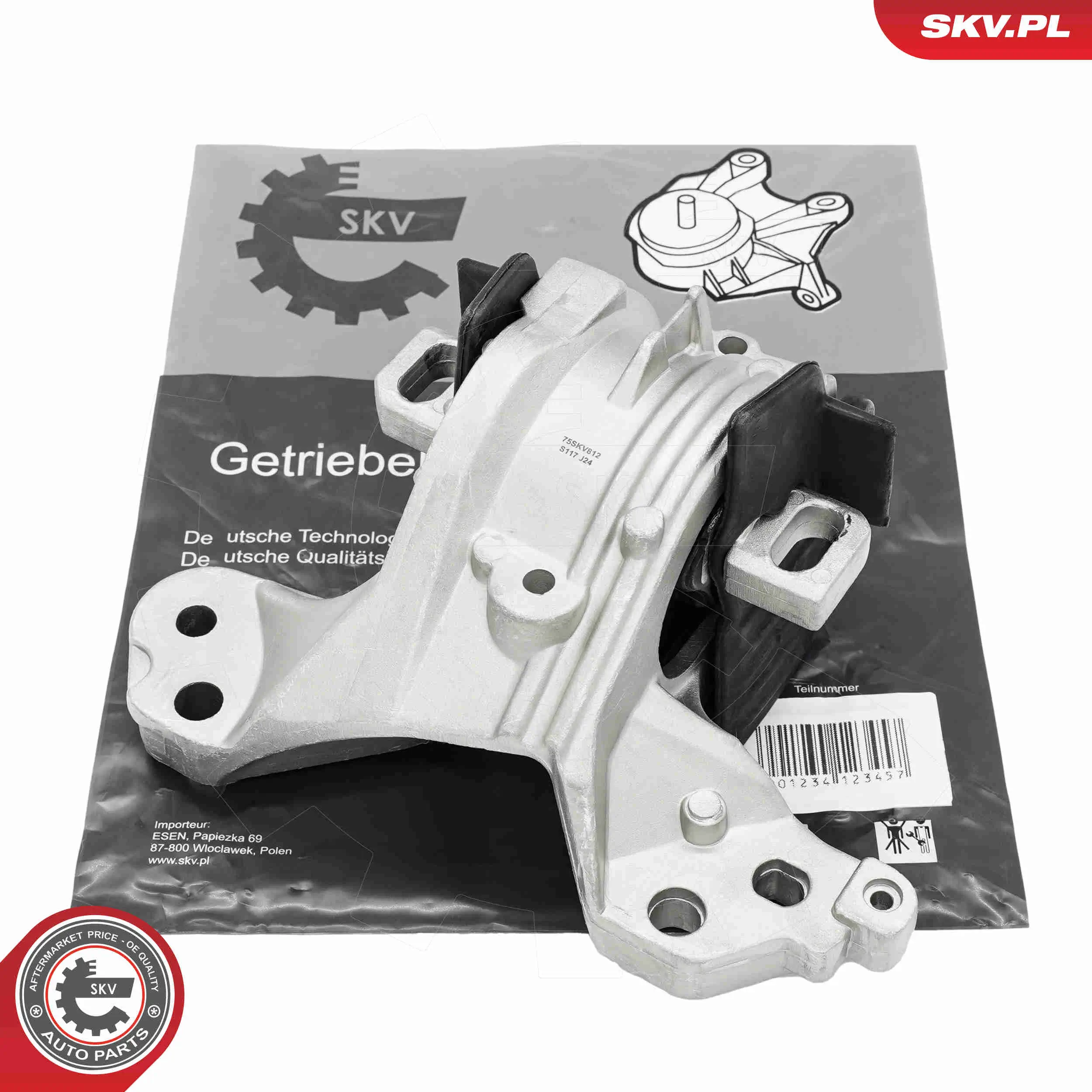 Lagerung, Automatikgetriebe vorne ESEN SKV 75SKV812