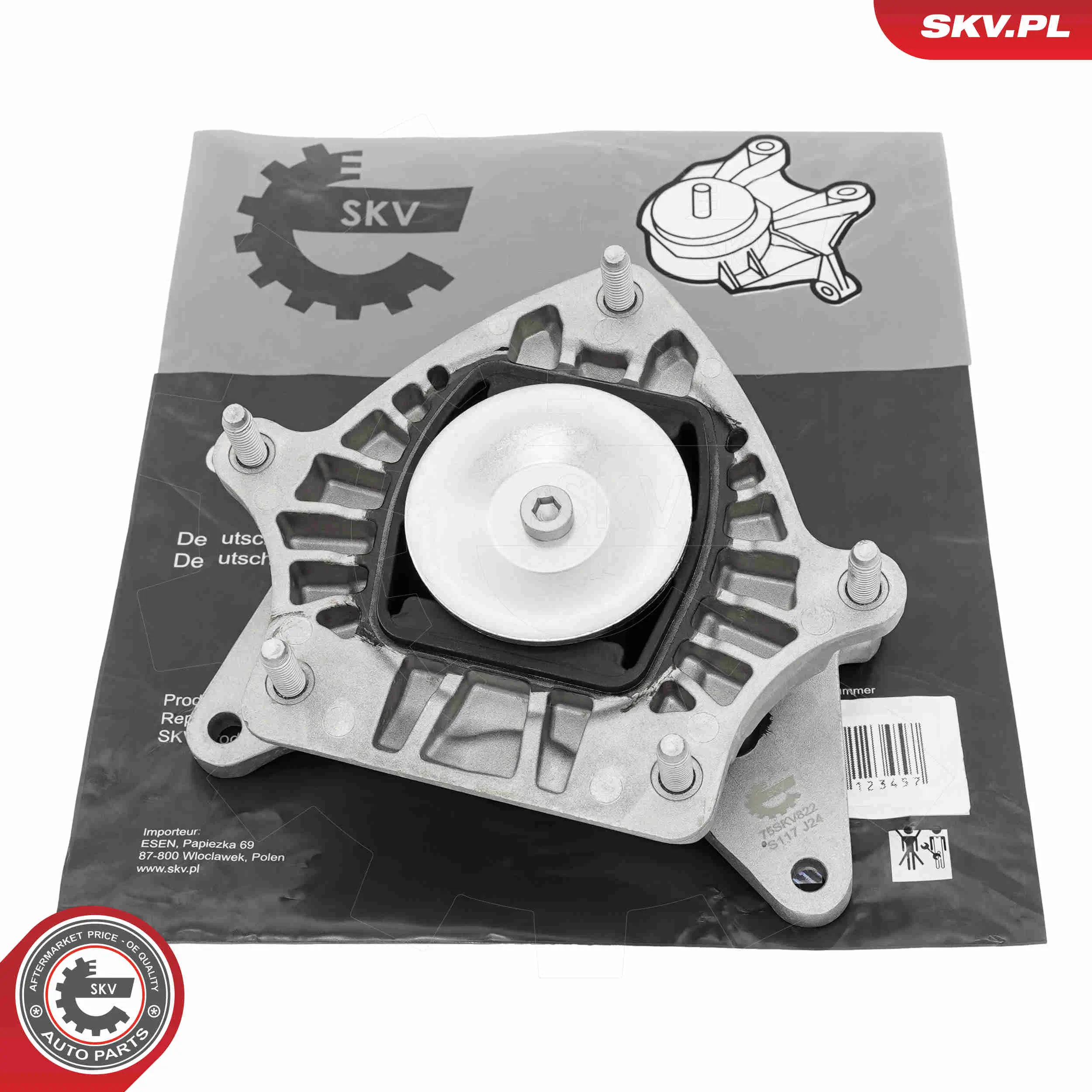 Lagerung, Automatikgetriebe vorne ESEN SKV 75SKV822