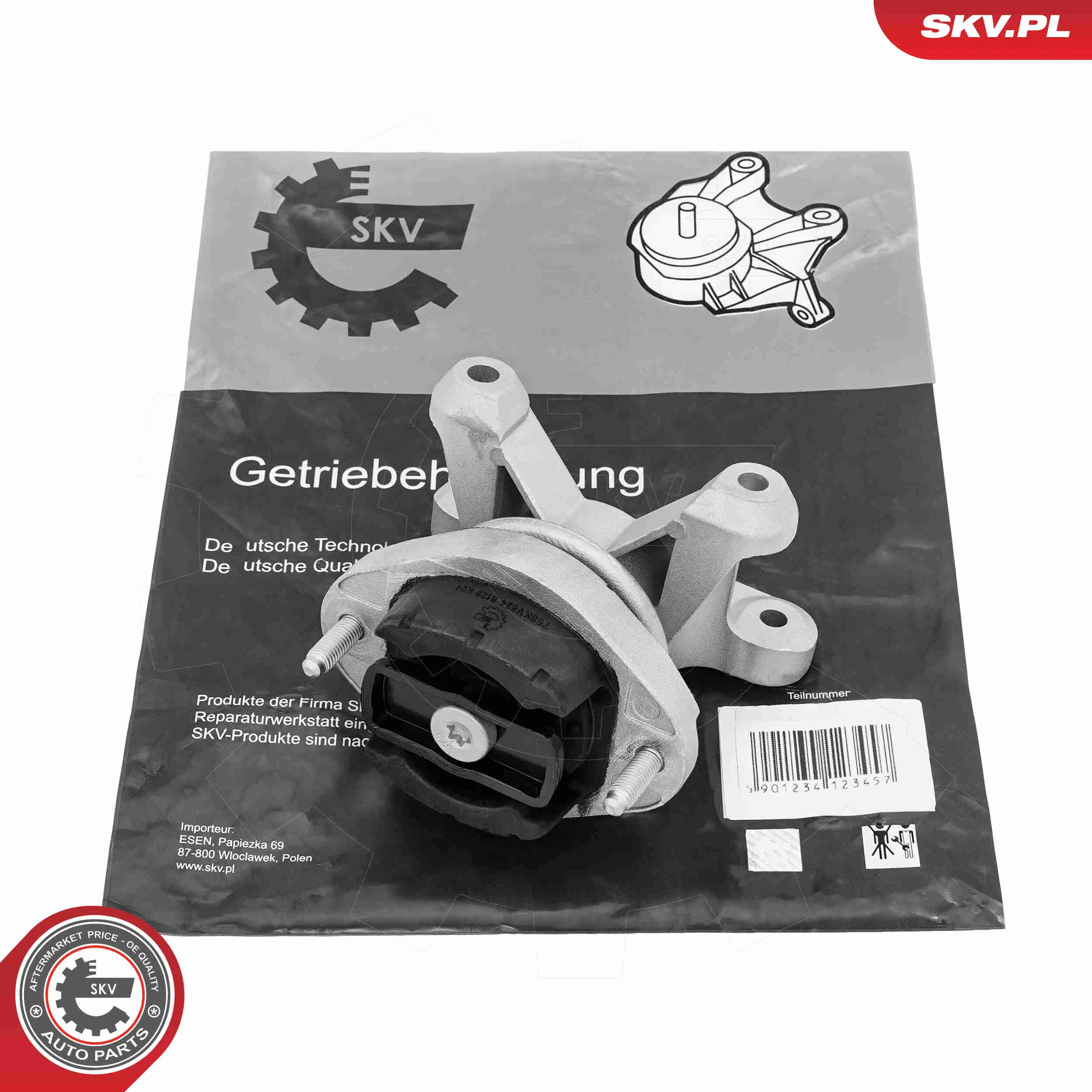 Lagerung, Automatikgetriebe hinten ESEN SKV 75SKV824