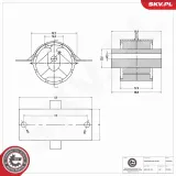 Lagerung, Automatikgetriebe hinten ESEN SKV 75SKV841