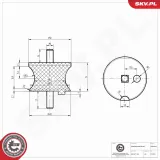 Lagerung, Automatikgetriebe hinten beidseitig ESEN SKV 75SKV842