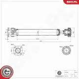 Antriebswelle Vorderachse ESEN SKV 76SKV002