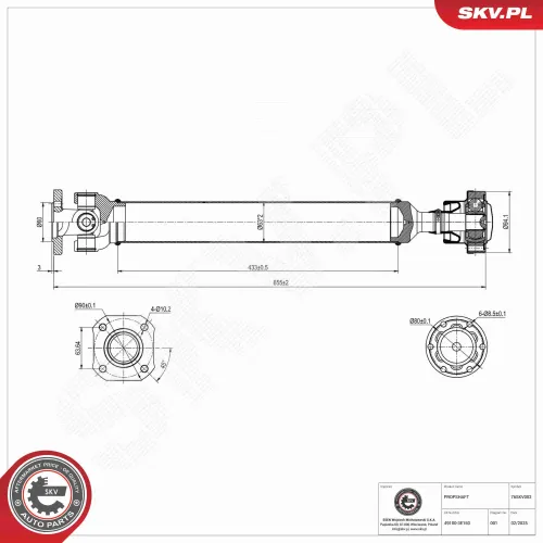 Antriebswelle Vorderachse ESEN SKV 76SKV002 Bild Antriebswelle Vorderachse ESEN SKV 76SKV002