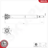 Antriebswelle Vorderachse ESEN SKV 76SKV007