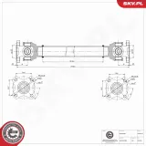 Antriebswelle Vorderachse ESEN SKV 76SKV013
