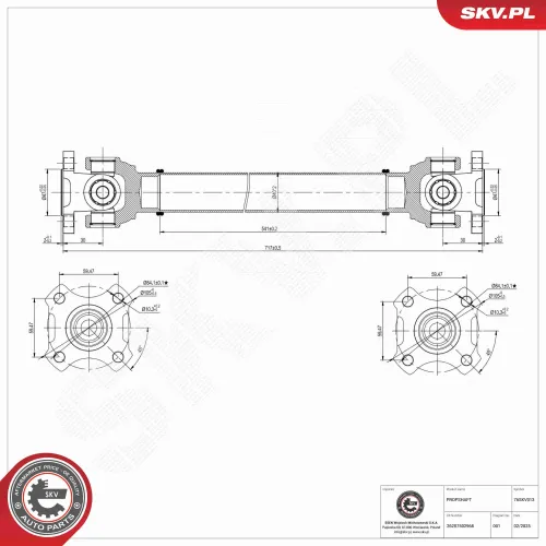 Antriebswelle Vorderachse ESEN SKV 76SKV013 Bild Antriebswelle Vorderachse ESEN SKV 76SKV013