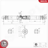 Antriebswelle Hinterachse ESEN SKV 76SKV037