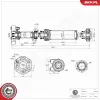 Antriebswelle Hinterachse ESEN SKV 76SKV039 Bild Antriebswelle Hinterachse ESEN SKV 76SKV039