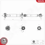 Antriebswelle Hinterachse ESEN SKV 76SKV046