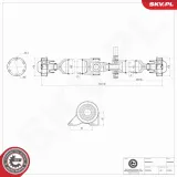 Antriebswelle Hinterachse ESEN SKV 76SKV058