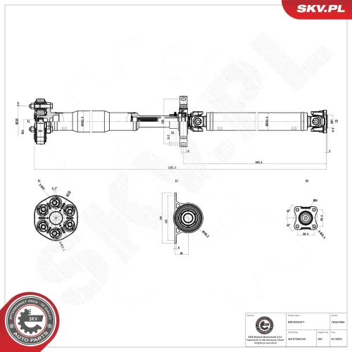 Antriebswelle Hinterachse ESEN SKV 76SKV064 Bild Antriebswelle Hinterachse ESEN SKV 76SKV064