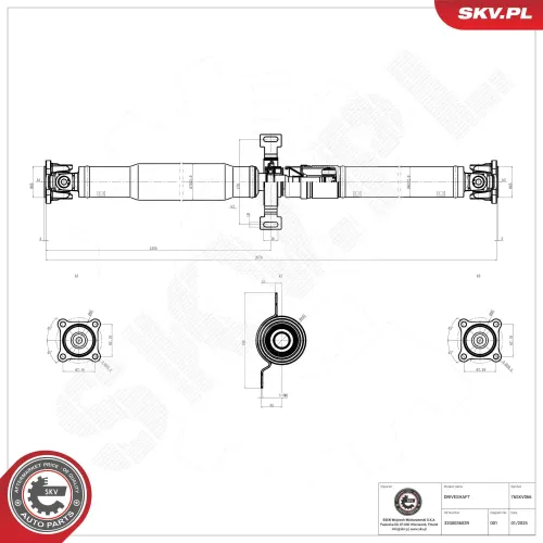 Antriebswelle Hinterachse ESEN SKV 76SKV066 Bild Antriebswelle Hinterachse ESEN SKV 76SKV066