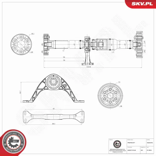 Antriebswelle Hinterachse ESEN SKV 76SKV076 Bild Antriebswelle Hinterachse ESEN SKV 76SKV076