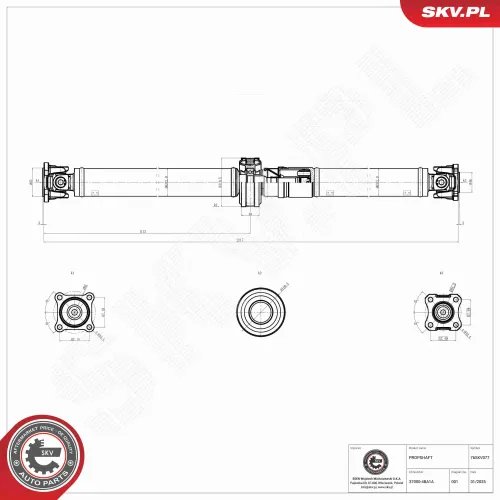 Antriebswelle Hinterachse ESEN SKV 76SKV077 Bild Antriebswelle Hinterachse ESEN SKV 76SKV077