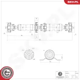 Antriebswelle Hinterachse ESEN SKV 76SKV080