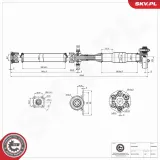 Antriebswelle Hinterachse ESEN SKV 76SKV089