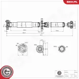 Antriebswelle Hinterachse ESEN SKV 76SKV090