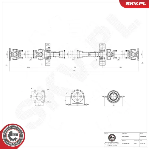 Antriebswelle Hinterachse ESEN SKV 76SKV096 Bild Antriebswelle Hinterachse ESEN SKV 76SKV096