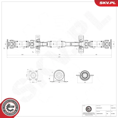 Antriebswelle Hinterachse ESEN SKV 76SKV103 Bild Antriebswelle Hinterachse ESEN SKV 76SKV103