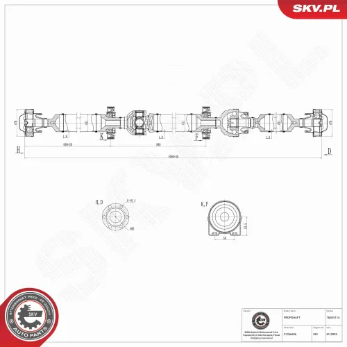 Antriebswelle Hinterachse ESEN SKV 76SKV114 Bild Antriebswelle Hinterachse ESEN SKV 76SKV114