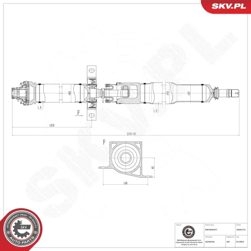 Antriebswelle Vorderachse ESEN SKV 76SKV131 Bild Antriebswelle Vorderachse ESEN SKV 76SKV131