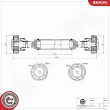 Antriebswelle Vorderachse ESEN SKV 76SKV143