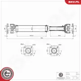 Antriebswelle Vorderachse ESEN SKV 76SKV153
