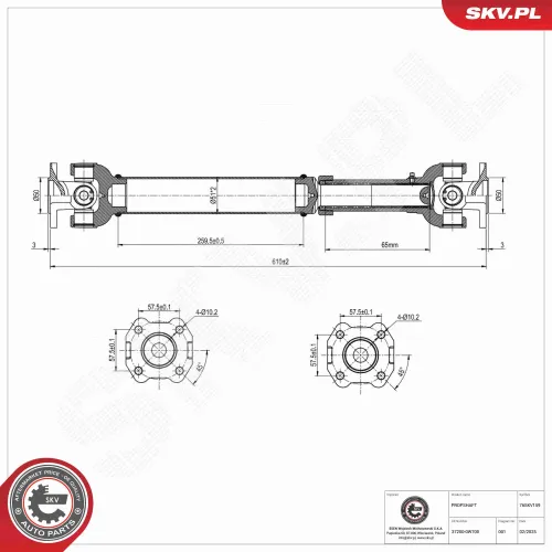 Antriebswelle Vorderachse ESEN SKV 76SKV159 Bild Antriebswelle Vorderachse ESEN SKV 76SKV159