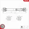 Antriebswelle Vorderachse ESEN SKV 76SKV173