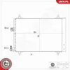 Kondensator, Klimaanlage ESEN SKV 86SKV046 Bild Kondensator, Klimaanlage ESEN SKV 86SKV046