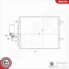 Kondensator, Klimaanlage ESEN SKV 86SKV078 Bild Kondensator, Klimaanlage ESEN SKV 86SKV078