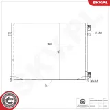 Kondensator, Klimaanlage ESEN SKV 86SKV106