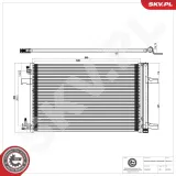 Kondensator, Klimaanlage ESEN SKV 86SKV121