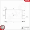Kondensator, Klimaanlage ESEN SKV 86SKV232 Bild Kondensator, Klimaanlage ESEN SKV 86SKV232