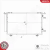Kondensator, Klimaanlage ESEN SKV 86SKV248 Bild Kondensator, Klimaanlage ESEN SKV 86SKV248