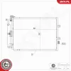 Kondensator, Klimaanlage ESEN SKV 86SKV261 Bild Kondensator, Klimaanlage ESEN SKV 86SKV261