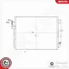 Kondensator, Klimaanlage ESEN SKV 86SKV312 Bild Kondensator, Klimaanlage ESEN SKV 86SKV312