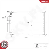 Kondensator, Klimaanlage ESEN SKV 86SKV391