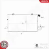 Kondensator, Klimaanlage ESEN SKV 86SKV415 Bild Kondensator, Klimaanlage ESEN SKV 86SKV415