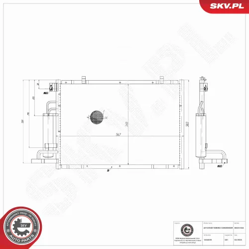 Kondensator, Klimaanlage ESEN SKV 86SKV434 Bild Kondensator, Klimaanlage ESEN SKV 86SKV434
