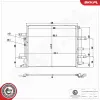 Kondensator, Klimaanlage ESEN SKV 86SKV522 Bild Kondensator, Klimaanlage ESEN SKV 86SKV522