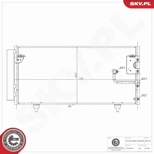 Kondensator, Klimaanlage ESEN SKV 86SKV550 Bild Kondensator, Klimaanlage ESEN SKV 86SKV550
