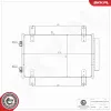 Kondensator, Klimaanlage ESEN SKV 86SKV552 Bild Kondensator, Klimaanlage ESEN SKV 86SKV552