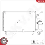 Kondensator, Klimaanlage ESEN SKV 86SKV559