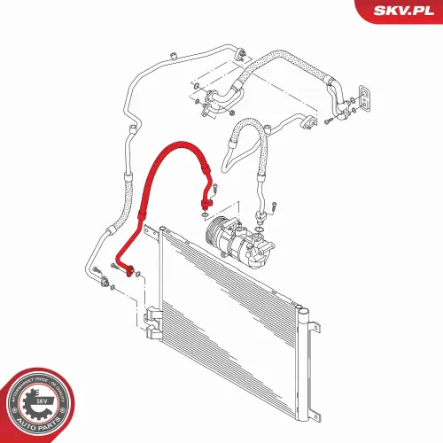 Hochdruckleitung, Klimaanlage ESEN SKV 87SKV822 Bild Hochdruckleitung, Klimaanlage ESEN SKV 87SKV822