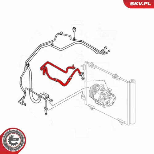 Hochdruckleitung, Klimaanlage ESEN SKV 87SKV831 Bild Hochdruckleitung, Klimaanlage ESEN SKV 87SKV831