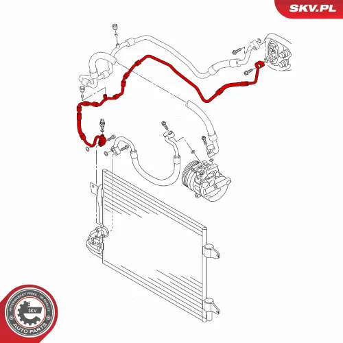 Hochdruckleitung, Klimaanlage ESEN SKV 87SKV855 Bild Hochdruckleitung, Klimaanlage ESEN SKV 87SKV855