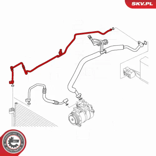 Hochdruckleitung, Klimaanlage ESEN SKV 87SKV860 Bild Hochdruckleitung, Klimaanlage ESEN SKV 87SKV860